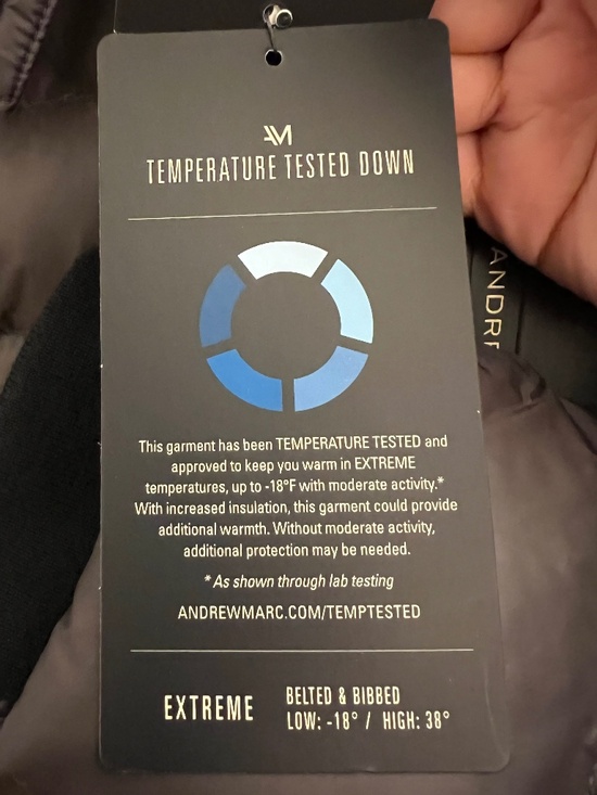 Andrew Marc Down Puffer w Hood NWT - Picture 7 of 11